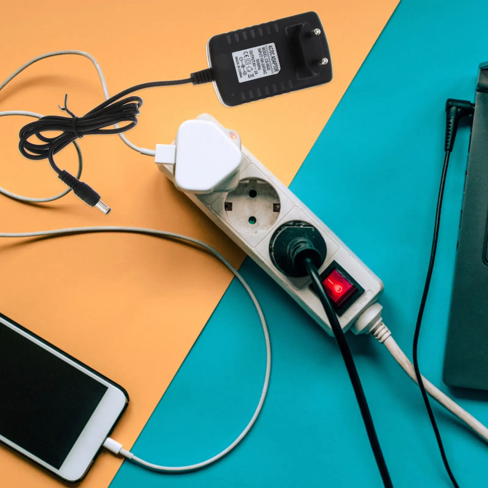 6V 2A Netzteil 5,5mm x 2,1mm Netzteil 5,5*2,1mm Netzteil EU-Stecker 5,5mm x 2,1mm Netzteil