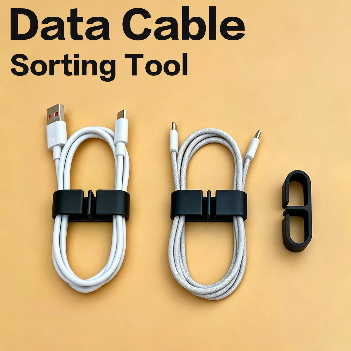 2-Pack Data Cable Organizer, Mobile Phone Charging Cable Clip, Earphone Cable Anti-Tangle Storage Clip, Office Desk Computer Cable Organizer, Portable Digital Accessory Cable Clip; Desktop Storage, Portable Storage for Commuting, Car Dashboard Cable Management, Travel Backpack Storage, Office Workstation Cable Organization, Digital Product Accessories Organization, Gaming Desktop Cable Management; Anti-Tangle and Anti-Breakage for Digital Gadgets