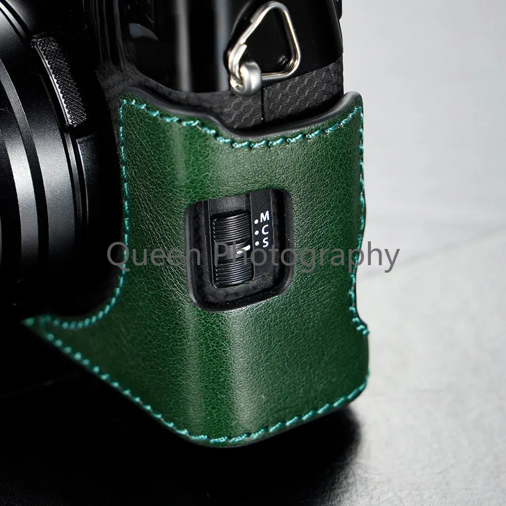 Body kamery Genuine Leather Camera Fuji Case Hand Half Bag Fr Fujifilm X100V X100F X100S X100T сумка для фотоаппарата 카메라가방