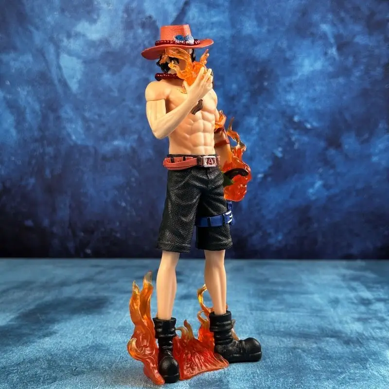 New One Piece Gk Fantasy Third Anniversary Ace Small Collect Figures Trendy Statue Anime Decoration Christmas Gift For Child