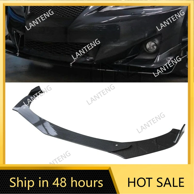 Car Front Bumper Lip Body Kit Splitter For L-exus IS350 IS300 Black Spoiler Diffuser Deflector Protector Cover Auto Parts