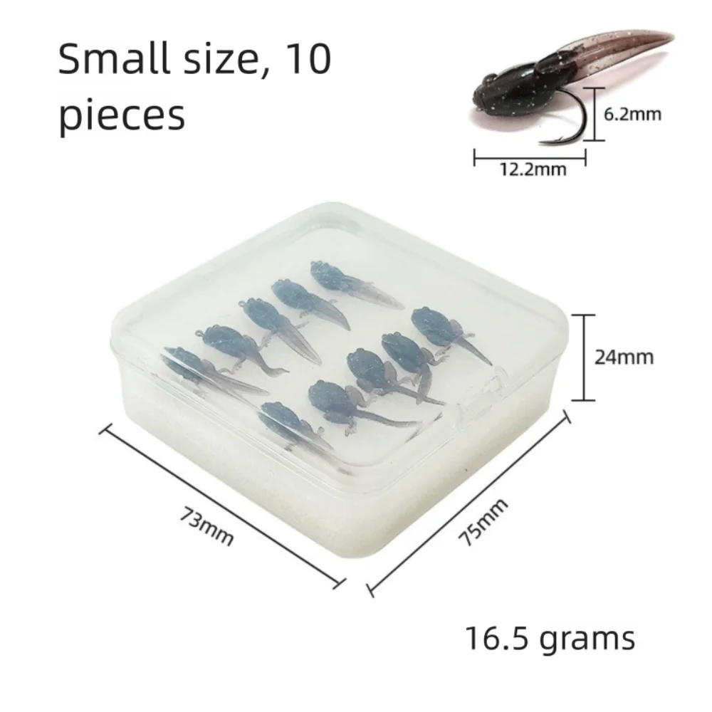

Soft Material Soft Fishing Lures Artificial Worm Shape Bionic Design Artificial Bait Tadpole Shape Artificial Worm Lures
