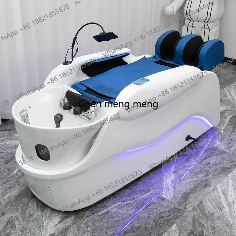 Q181 Smart Electric Massage Shampoo Chairs Hair Salon Shower Hairdressing Hair Wash Shampoo Bed Ergonomics Salon Furniture Silla