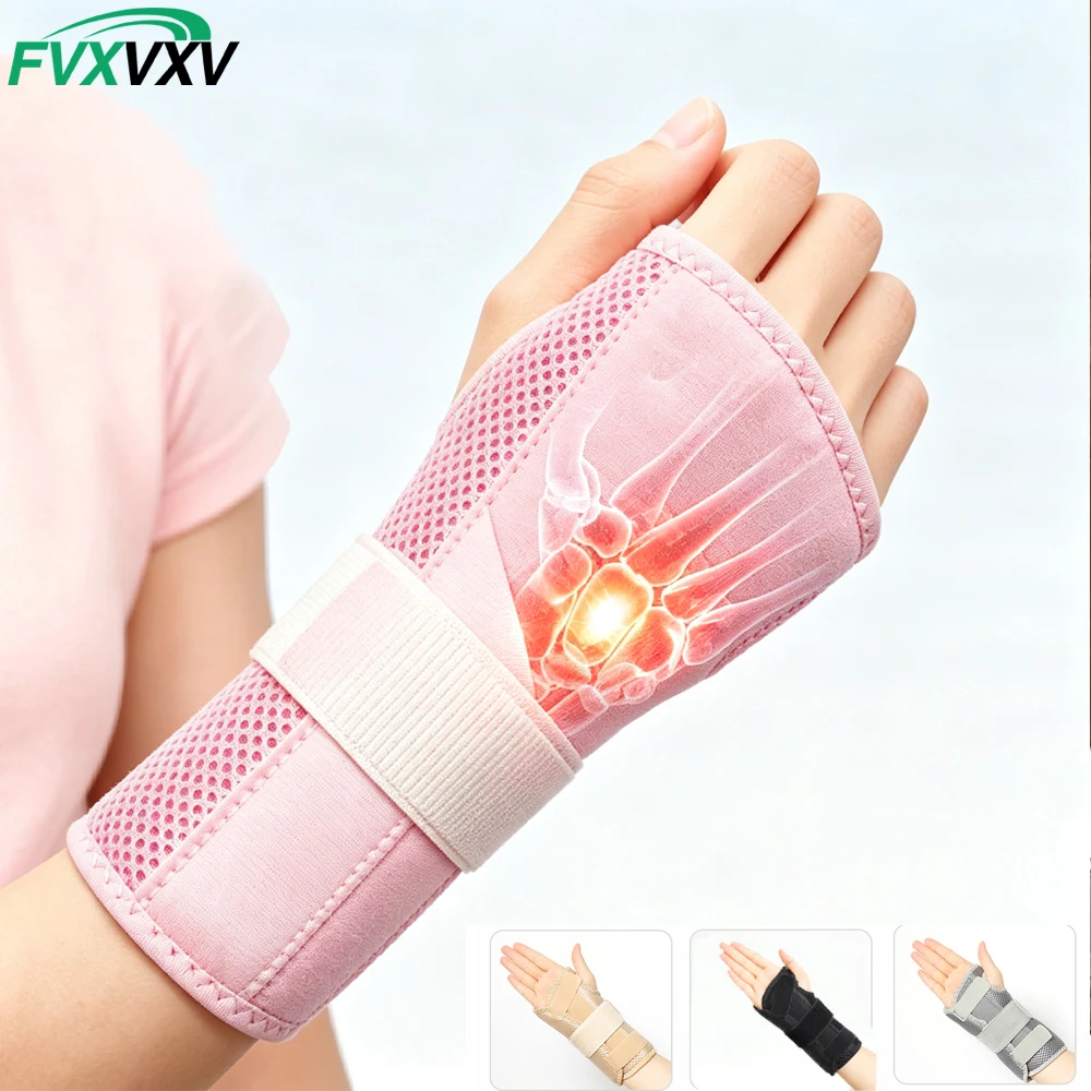 1PC Wrist Support 3 Adjustable Straps Men Women Left Right Hand Brace Carpal Tunnel Night Support Wrist Splint - Cockup Wrist