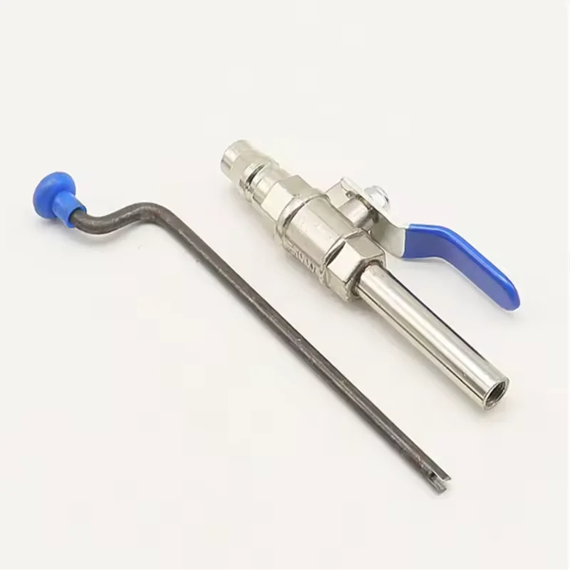1pc Repairing the vacuum tire of truck with quick inflation rod for tire repair.