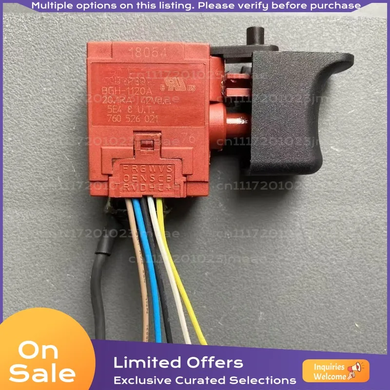 For DEVON 5282 5283 Brushless Cordless Drill Switch, Electric Screwdriver Replacement Parts, Power Tool Accessory