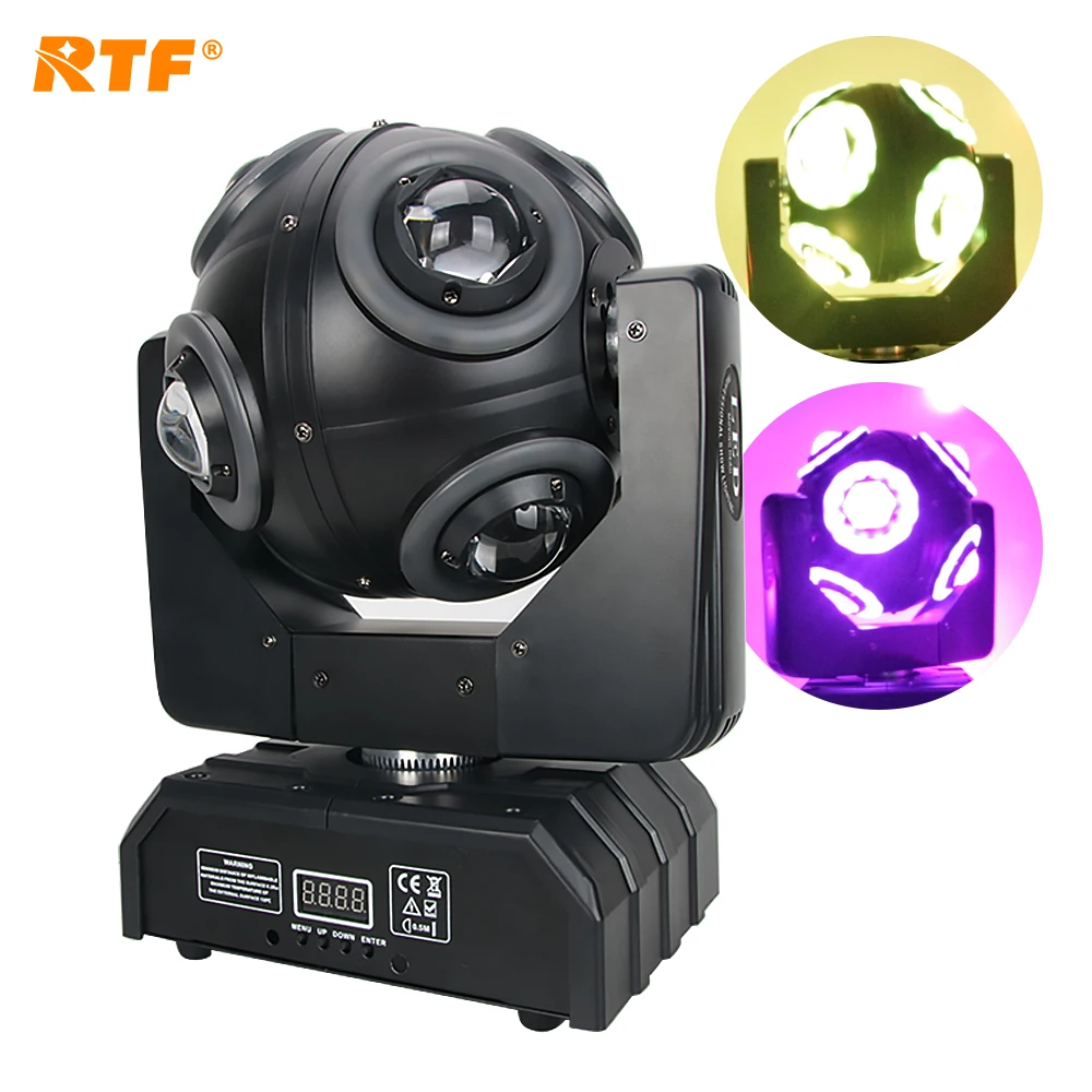 RTF 8 pcs10watt rgbw 4in1 disco ball light led moving head beam flashing light for night club bar party rotaying diaco ball