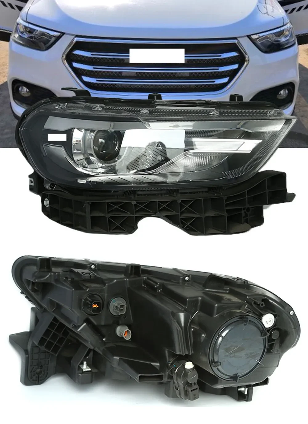 Headlight headlamp assembly for Haval H6 2017 led drl daytime running light low and high beam turn signal car accessories