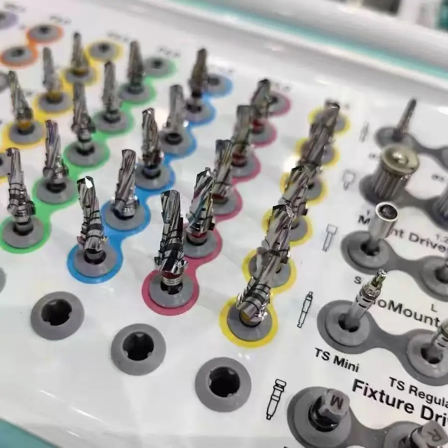 1 conjunto kit de broca cônica para procedimentos de colocação de implante kit de broca cirúrgica kits de broca de implante de osstem cônico kit de broca de base essencial