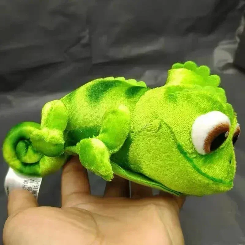 DISNEY Pascal Rapunzel the Chameleon Stuffed Plush Toys 16cm Soft Plush Pascal Doll Kawaii Rapunzel Shoulder Plush Toy Kids Gift