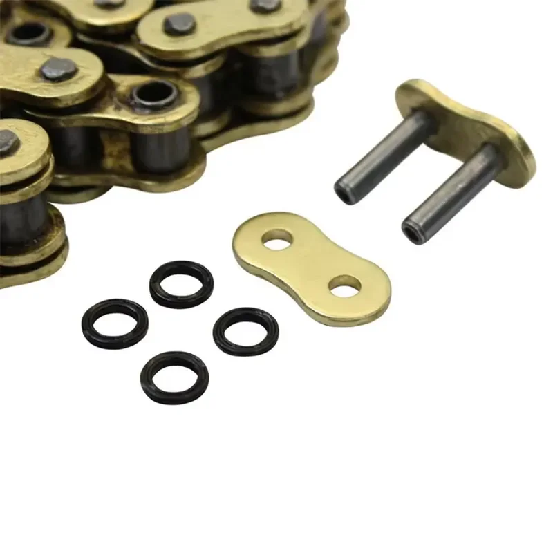 for JFG Timing Chain Kit 525 520 Tensioner Motorcycle Roller Chain 120 125 130 136 140 Link X O Ring Security Chain