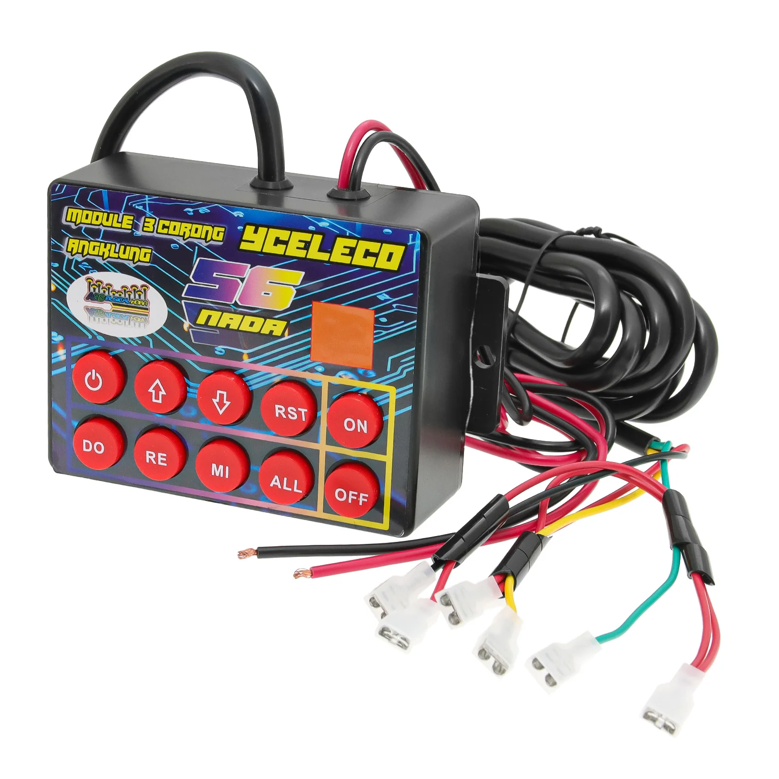 Bocina de aire Musical de 12V, 56 melodías, controlador de bocina electrónica Universal para coche, regulador Musical para coche, barco, camión, marino