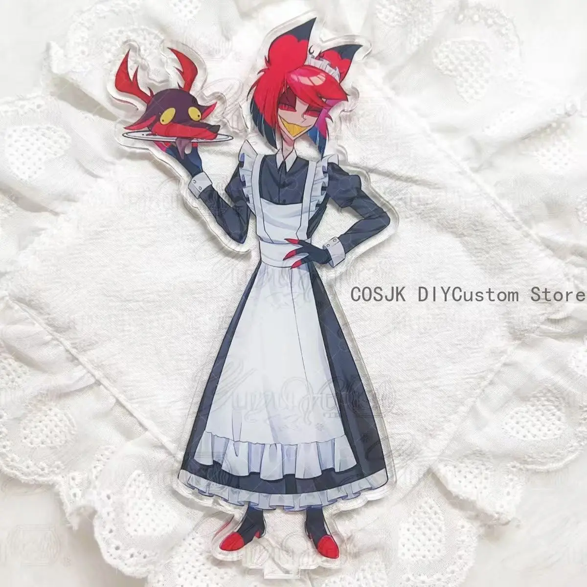 

Акриловая фигурка-подставка Аластора из аниме «Отель Хазбин», мультяшный стенд-зажим, клипса для хранения, папка для тестов, подарок на день рождения