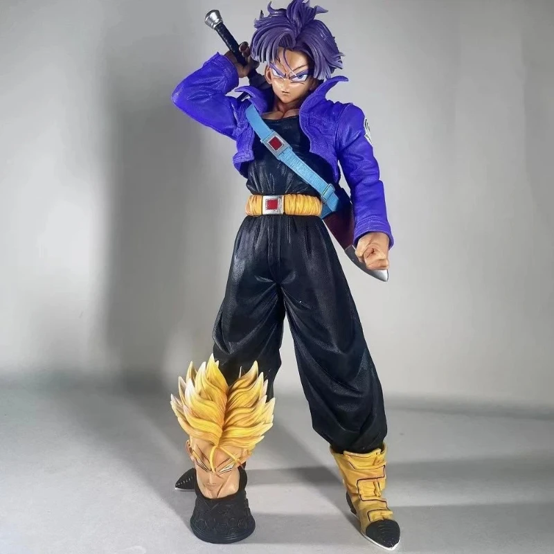 anime-super-saiyan-style-large-action-figure-double-head-sculpt-collectible-statue-desktop-decor-ornament-for-wholesale