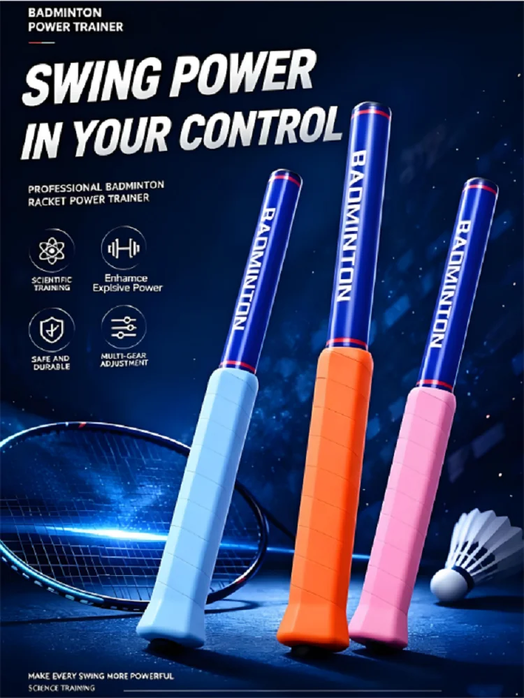 Verstellbarer neuer Badminton-Schwungkrafttrainer, Badminton-Trainer für korrekte Aktion, Hilfsmittel zur Korrektur der Smash-Technik
