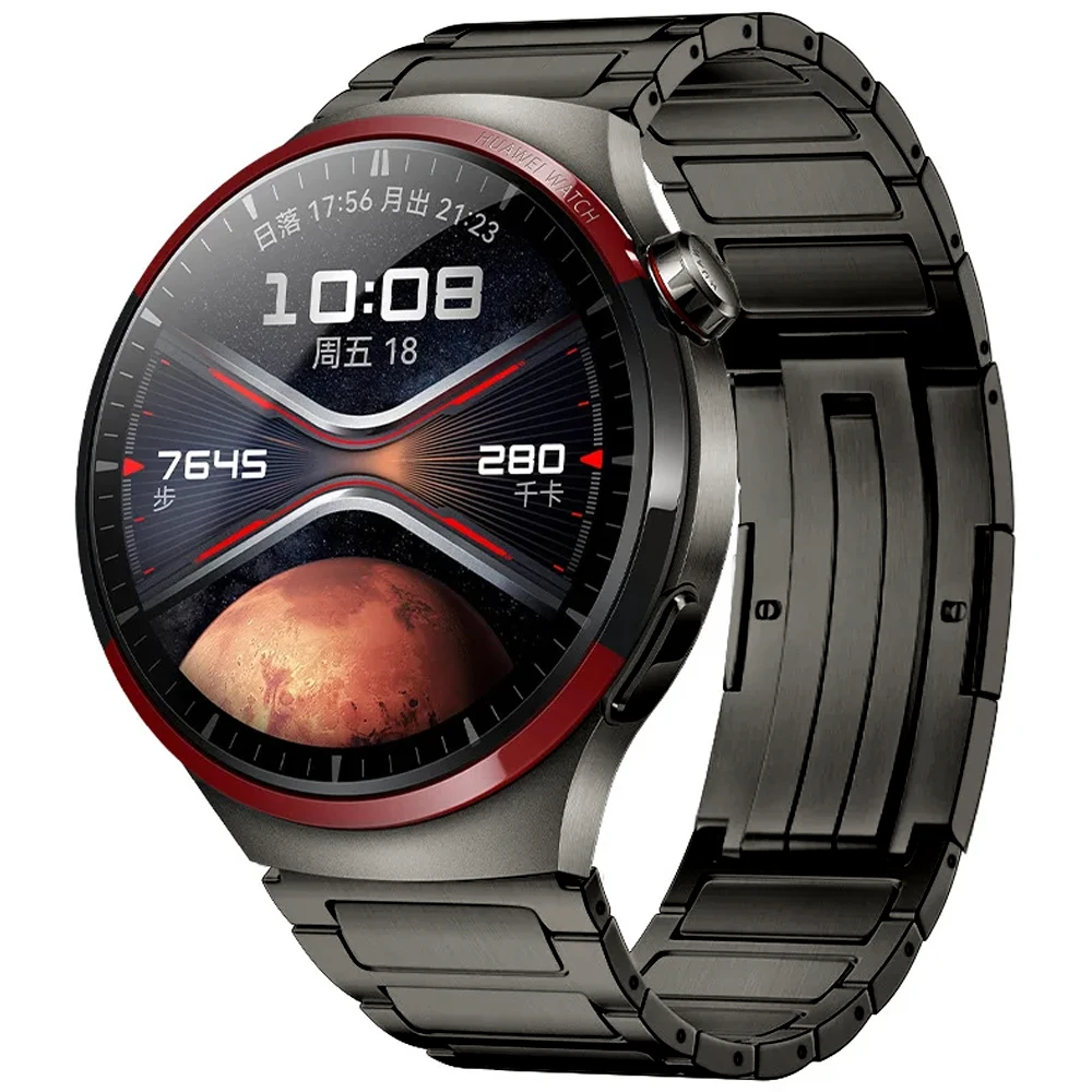 Titanium 22mm Uhrenarmband für Huawei Watch GT 7 Pro 6 5 4 3 Herren Business-Armband Luxus-Metallarmband für Xiaomi Watch 5 S5 S4 S3