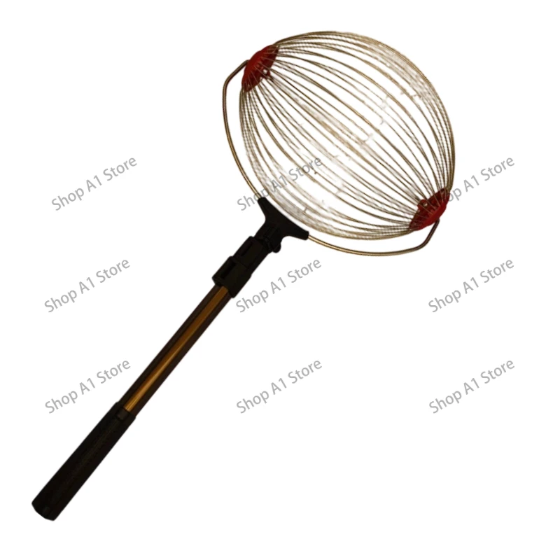 Retractable Rolling Ball Picker, Adjustable Table Tennis Ball Pick-up Basket, Multi-purpose Fruit & Ball Collector
