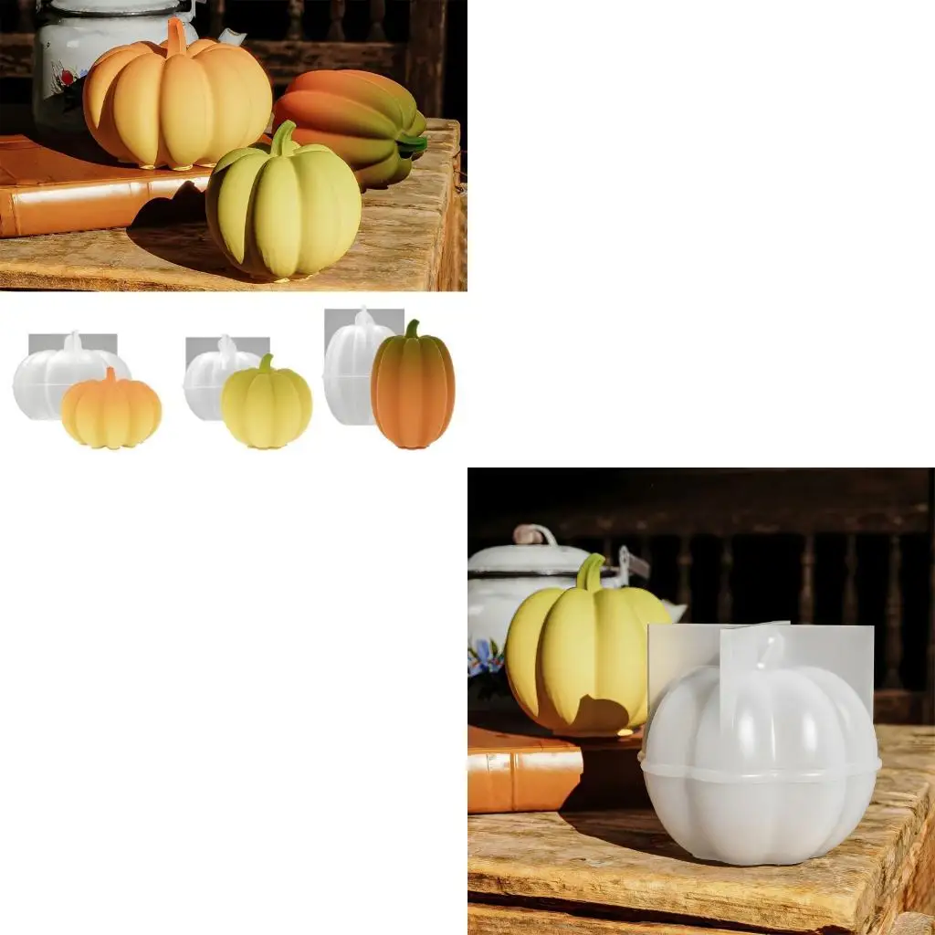 

Силиконовая форма тыквенной плесени многоразовые силиконовые формы идеально подходят для художественной свечи