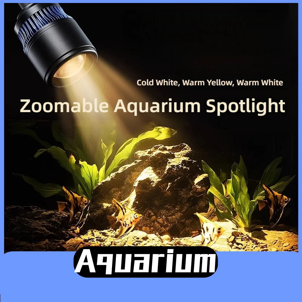 Yee Aquarium Aquarium light LED  Spotlight South American Landscaping Aquatic Plant Clip Snakehead Native Fish Tank Coral Reef