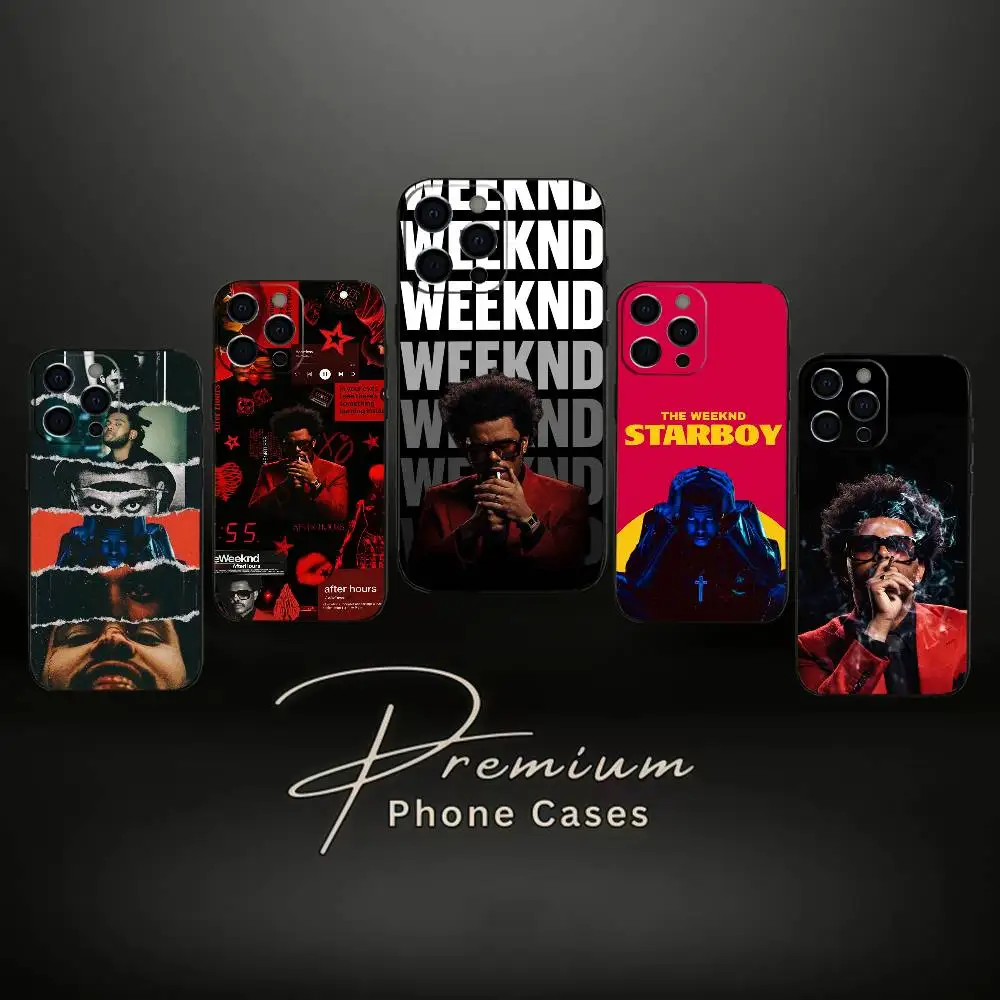 

Singer The W-Weeknd Phone Case For IPhone 17,16,15,14,13,12,11,Plus,Pro,Max,Plus,XS,soft case Black silicone