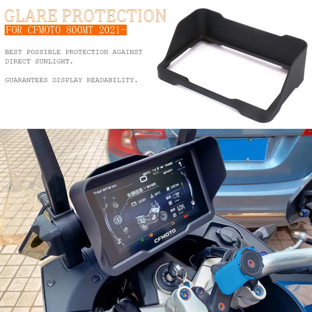 

For CFMOTO 800MT 800 MT 800mt 2021 2022 New Black Glare Protection Motorcycle Accessories Screen Visor Meter Cover Guard