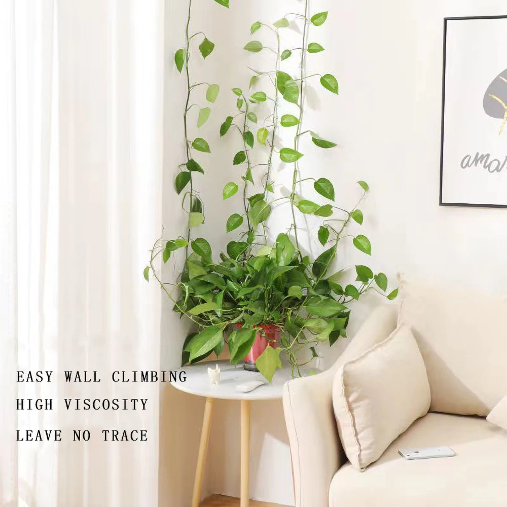 50pcs-Home Garden Plant Climbing Wall Fixture Clips Rattan Vine Fixer Self-Adhesive Plant Climbing Wall Fixed Buckle Hook