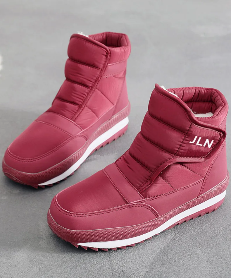 الشتاء عالية أعلى و أفخم سميكة سوليد زوجين أحذية الثلوج للماء، المضادة للانزلاق، سميكة حذاء من الجلد الصوف الرجال الأحذية القطنية #5