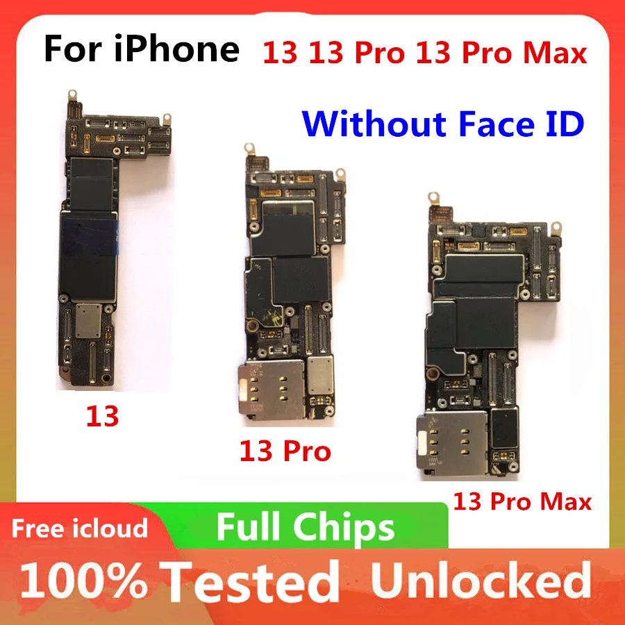 Mainboard For iPhone 13 13 Pro 13 Pro Max Motherboard With Face ID