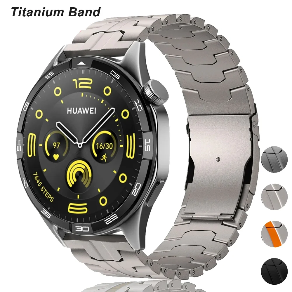 22mm Titanium Strap For Huawei Watch 4 Pro GT3 Pro GT4 46mm Business Band For Samsung Watch 3 45mm For Amazfit GTR 47mm Bracelet