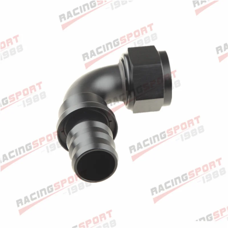 Universal AN16 Push-on Hose End Fittings Fuel Oil Cooler Hose Fitting  90 Degree Reusable Connection Adapter