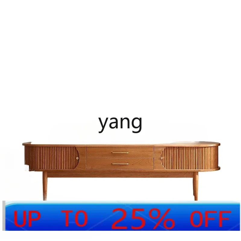 

LTT solid wood TV cabinet coffee table combination modern simple living room furniture