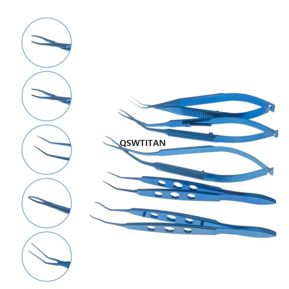 Ophthalmic Implantation Forceps Titanium Lens Holding Forceps Intraocular Lens Eye Surgical Instrument