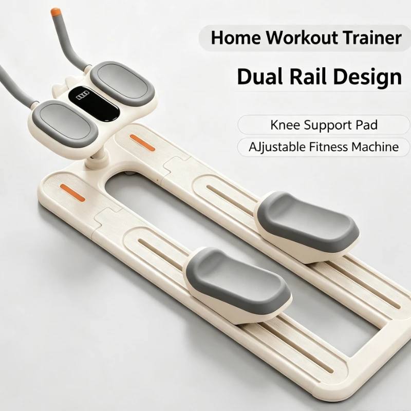 Home Fitness Abdominal Trainer Core Strength Exercise Machine With Digital Display Adjustable Resistance For Waist And Belly