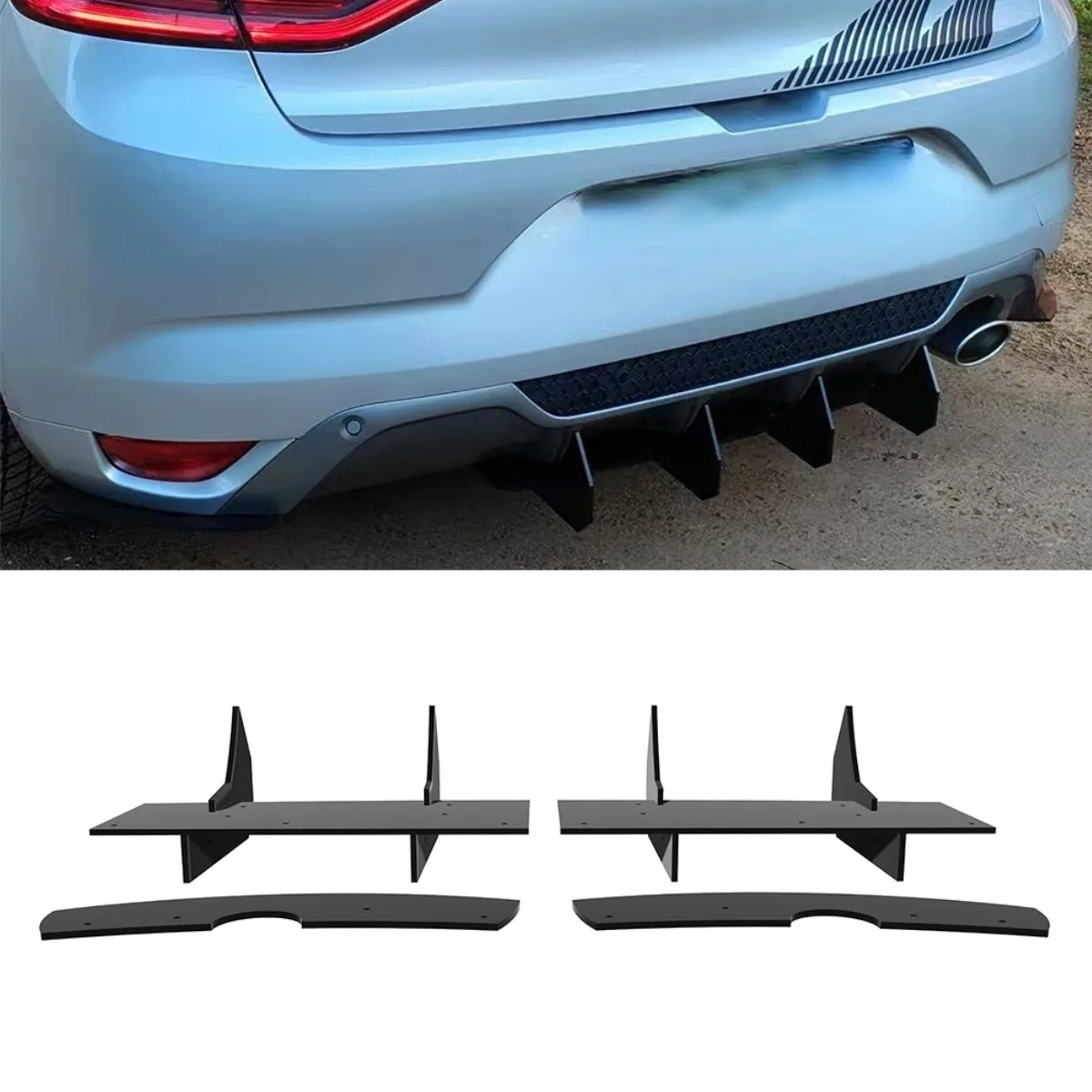 

For Renault Megane GT/GT Line 2016-2020 Car Rear Bumper Spoiler Lip Diffuser Modification Bumper Guard Protector Accessories