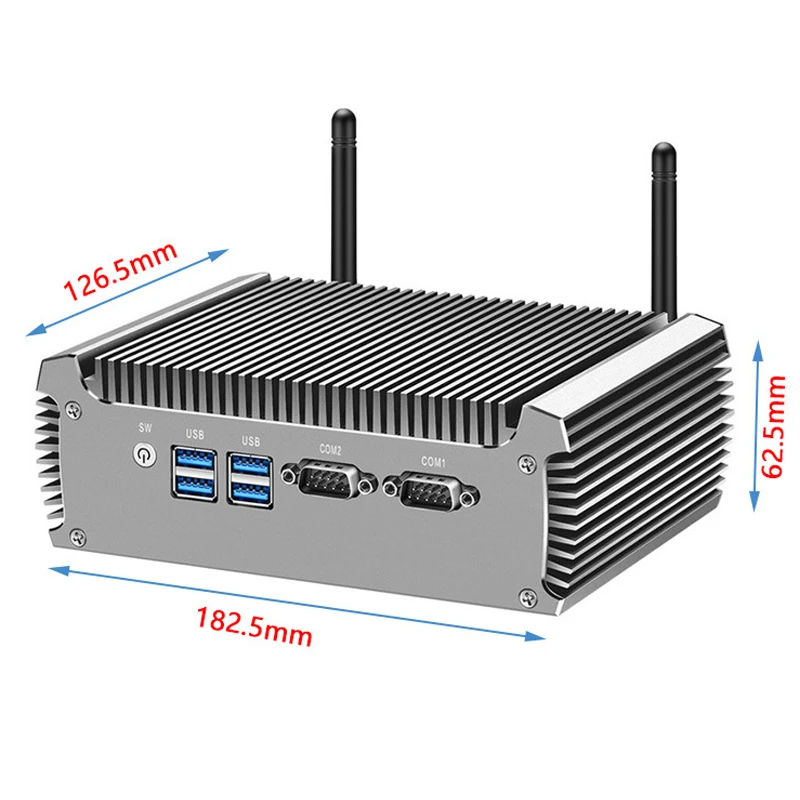Core i7 5500U mini industrial control host fully enclosed dustproof dual network dual serial miniPC 128G/256G/512G