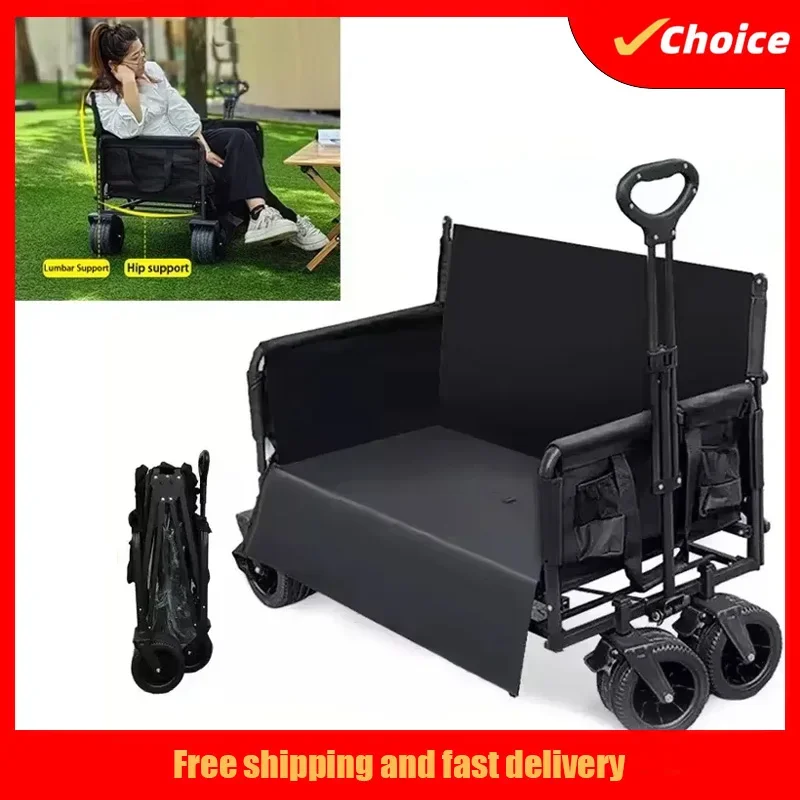 

Тележка для кемпинга на открытом воздухе, прицеп для кемпинга, складной киоск, небольшая тележка, ручная вытянутая тележка для пикника для путешествий и кемпинга