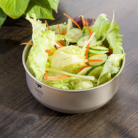 1.8L Keith Titanium Bowl Soup Bowls Ultralight Outdoor Hiking Travel Picnic Camping Tableware Salad Titanium Bowl Ti8701