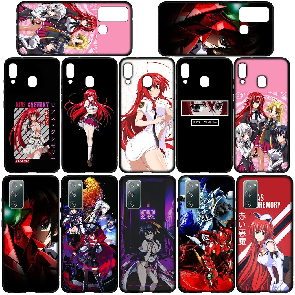 High School DxD Anime Rias Gremory Cover Phone for Samsung Galaxy A32 A20 A22 A30 A31 A10 A50 A51 A52 A53 A72 A33 A73 Case