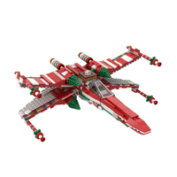 NEW 733PCS star battle Movie MOC X-Wing space fighter model DIY creative ideas Christmas Child Toy Assembly Puzzle birthday Gift