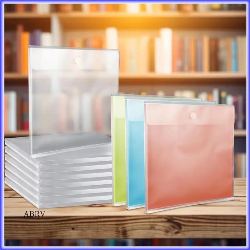 

Highly Recommended-20Pcs 12.6Inch X 12.6Inch Document Bag With 0.8 Inch Expansion, Reusable Plastic Envelopes Pockets