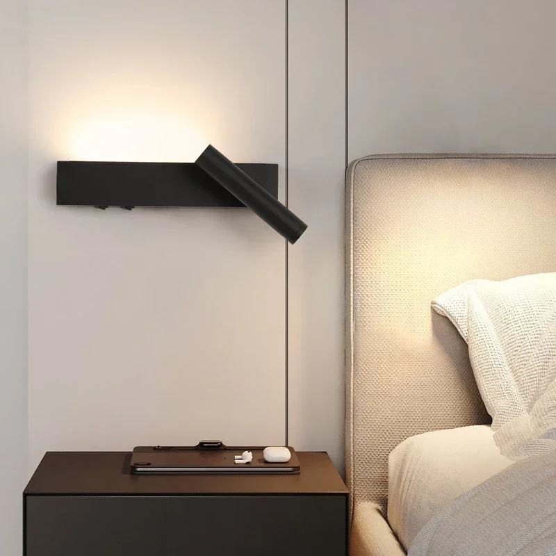 Bedroom Headboard LED Wall Light Atmosphere Light Modern Simple Living Room Background Wall Light Corridor Wall Spotlights