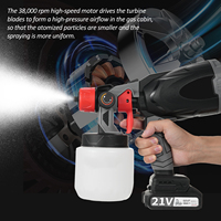 800W Electric Paint Sprayer Paint Latex Paint Spraying Machine 38000RPM Household Lithium Battery Spraying Machine Painting Arti