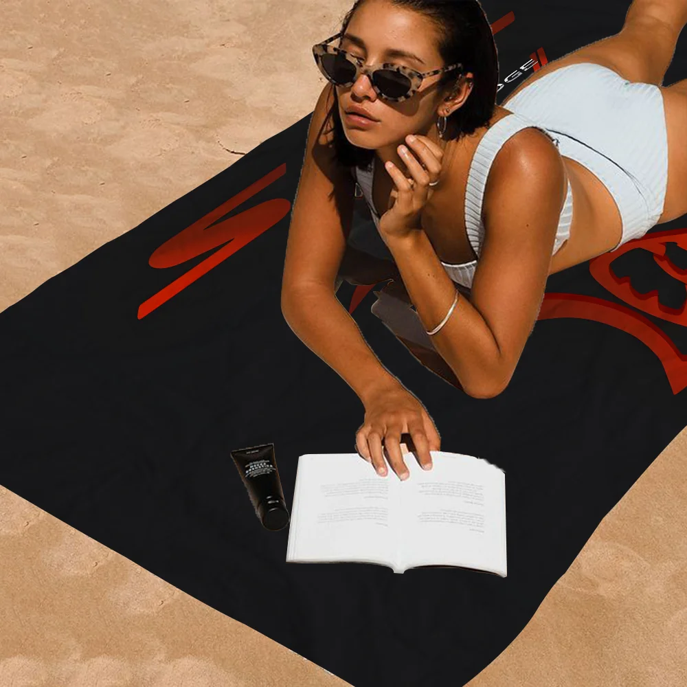 SRT Hellcat شيطان دودج منشفة الشاطئ مناشف حمام ملونة لفتاة ستوكات سريعة الجافة مخصصة الرمال الحرة الشاطئ اليوغا سبا رياضة بركة