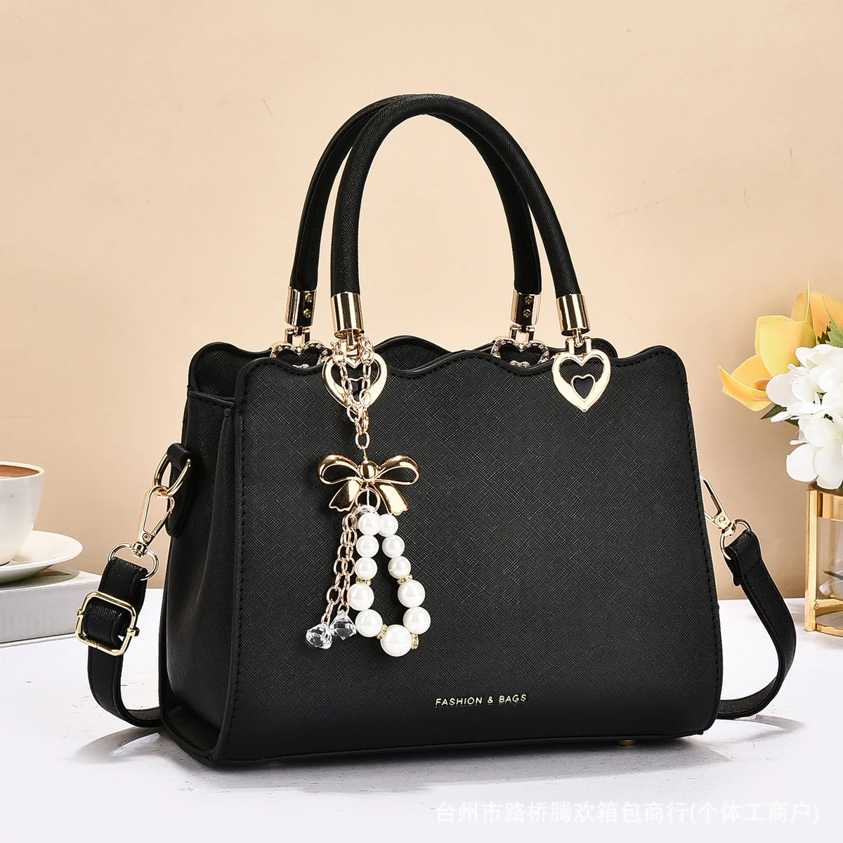 Women High Quality Fashion Handbag Commuter Tote Bag Casual Simple Style Detachable Shoulder Strap PU Leather Handbag