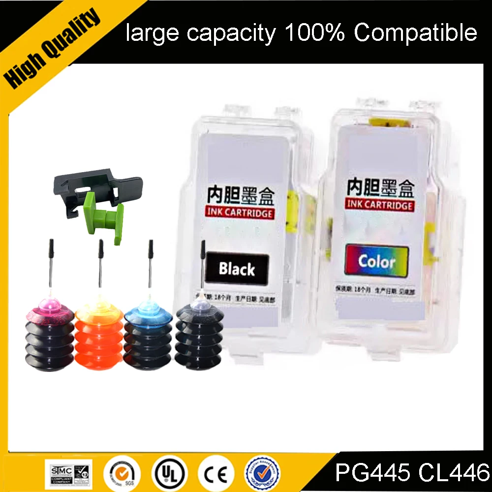 PG445 CL446 Smart Ink Cartridge Replacement For Canon Pixma MG2540 MG2440 MG2940 TS3140 MG3040 TR4540 TS3340 Printers