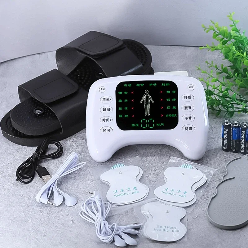 Excellent SPA Massage Pulse Massager Multi-functional Color Screen Meridian Massager Dual Output Color Screen Physiotherapy Inst