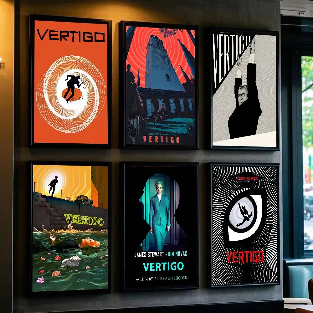 1pc Vertigo Movie Poster Sticker Print Waterproof Wall Art For Living Room Bedroom Home Decor