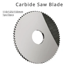 110/125/150mm 1/3pcs Carbide Circular Saw Blade Milling Cutter Slotting Cutting Discs Cutting Tool Tungsten Steel Metal