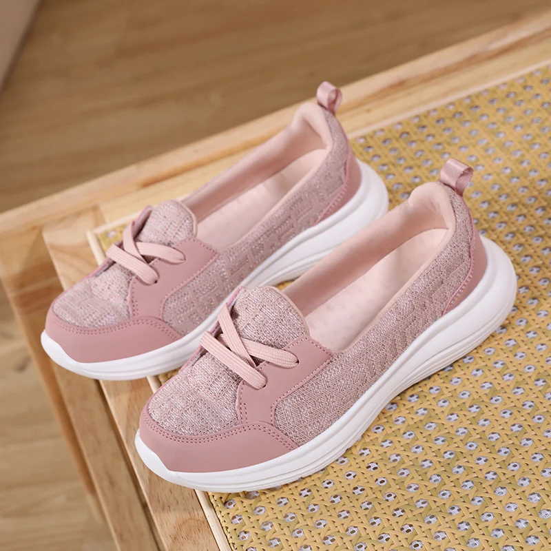 

Fashion High-quality Women Flat Bottomed Summer Mesh Lightweight Walking Versatile Casual Sneakers Hiking Shoes Zapatos De Mujer