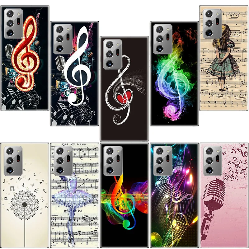 Emotional musical symbols Phone Case For Samsung A14 A24 A34 A54 A15 A25 A35 A55 J8 J6 J4 Plus A05S S10 Lite S8 S7 Edge S10E